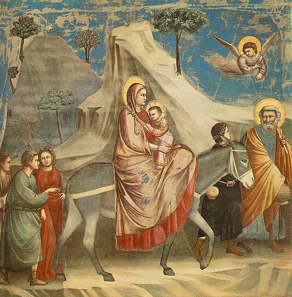 Flight into Egypt-Giotto