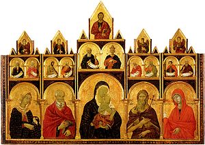 Duccio The Madonna-and-Child-with-Saints