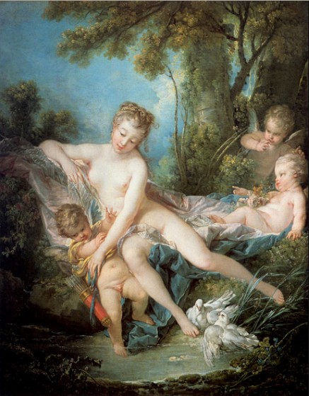 "Venus comforts Amor" Francois Boucher