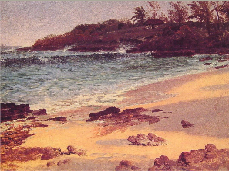 "Bahama Cove"- Oil Painting Albert Bierstadt