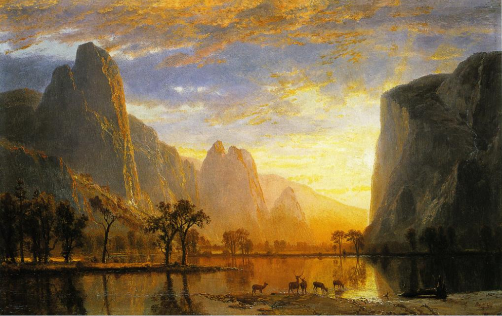 "Valley of the Yosemite, 1864"  Oil Painting Albert Bierstadt