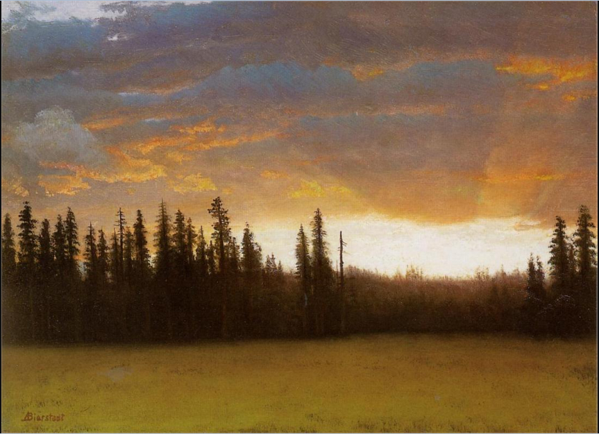 "California Sunset" Oil Painting Albert Bierstadt